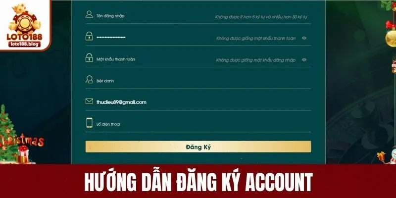 Hướng dẫn đăng ký account 