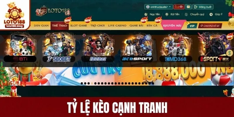 Tỷ lệ kèo cạnh tranh 